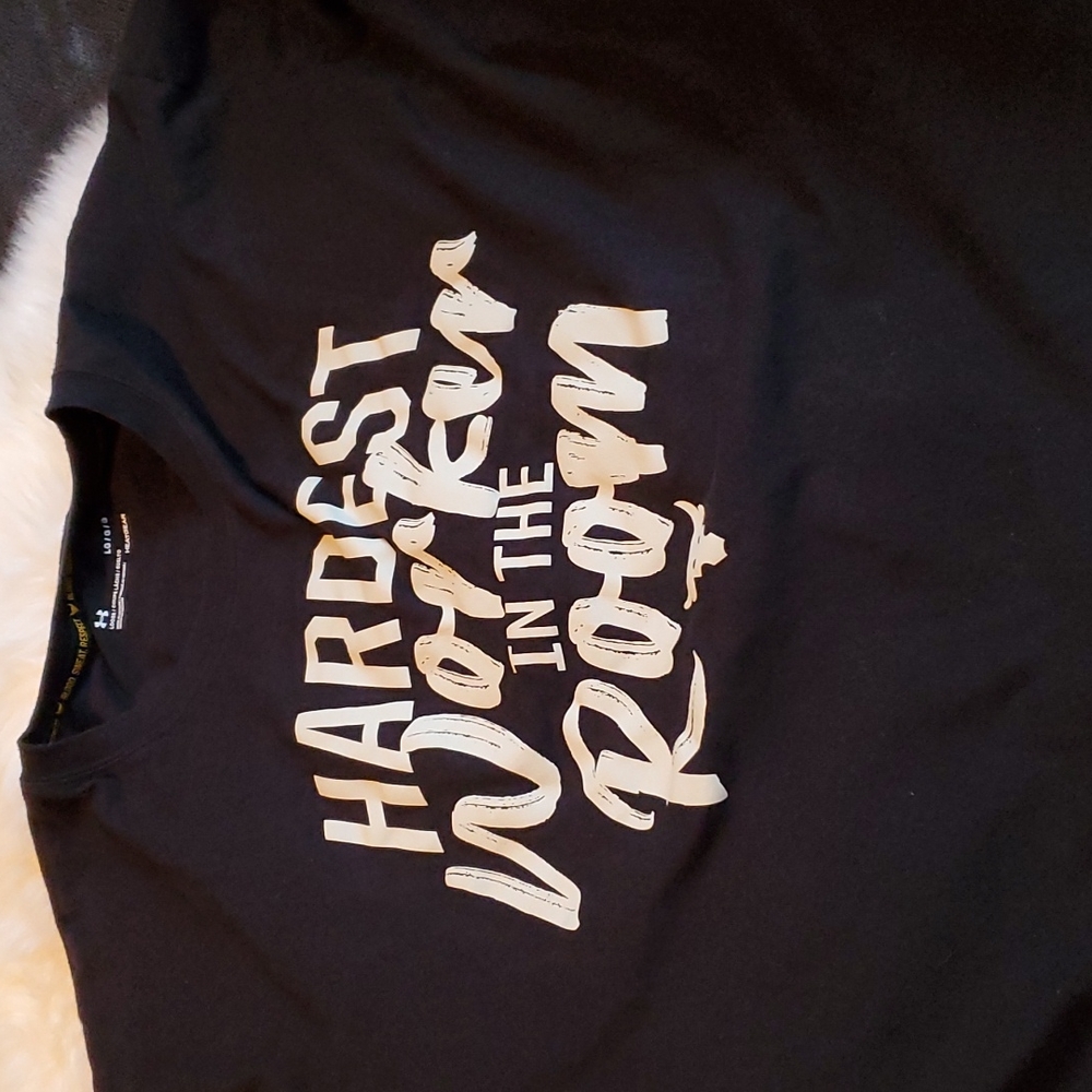 Under Amour Hardest worker in the room Rock t shirt
